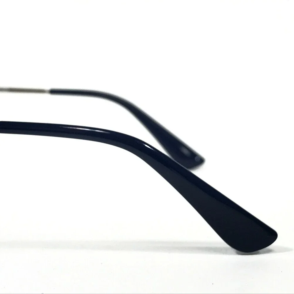 Vogue Eyeglasses Frames VO4059 5059 Blue Silver Round Full Wire Rim 48-19-135